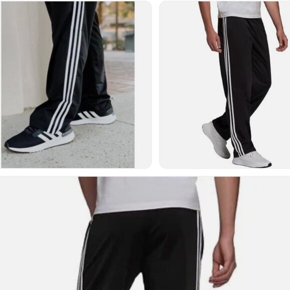 Adidas Men's Essentials Tricot Athletic Warm Up Track Pants Joggers Black M - Picture 3 of 10